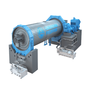 BAM ball mill with slide shoe bearing arrangement